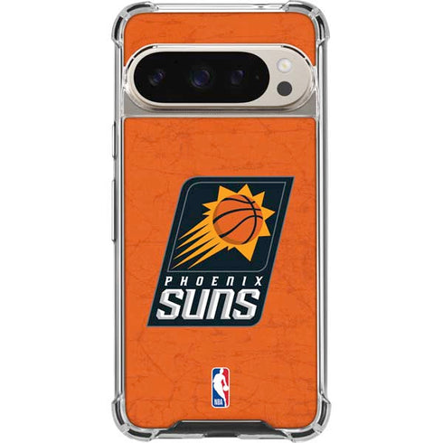 NBA Phoenix Suns Distressed Google Pixel 9 Pro XL Clear Case
